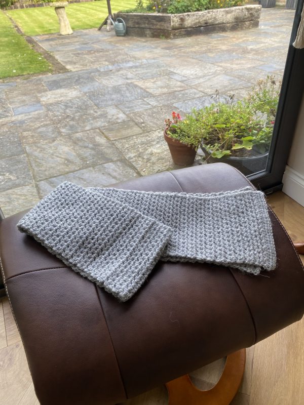 'Grey alpaca' scarf