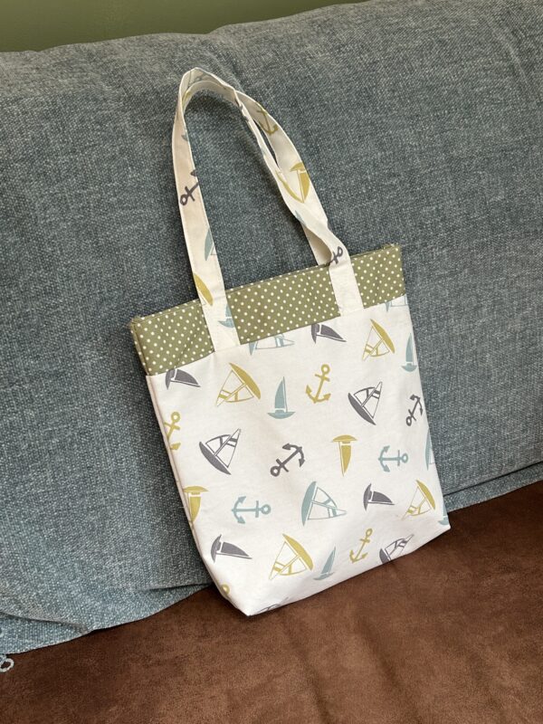 Boats and anchors tote bag