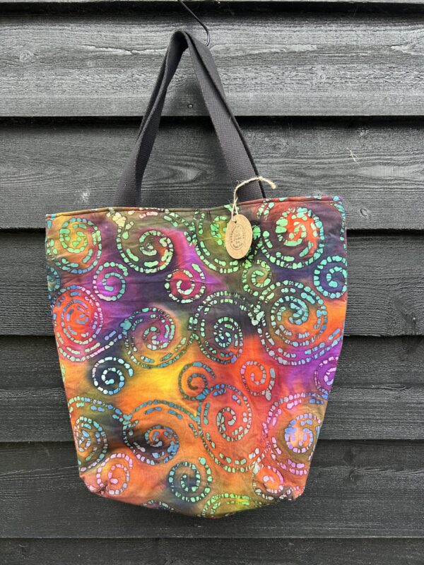 Batik Swirl Tote Bag