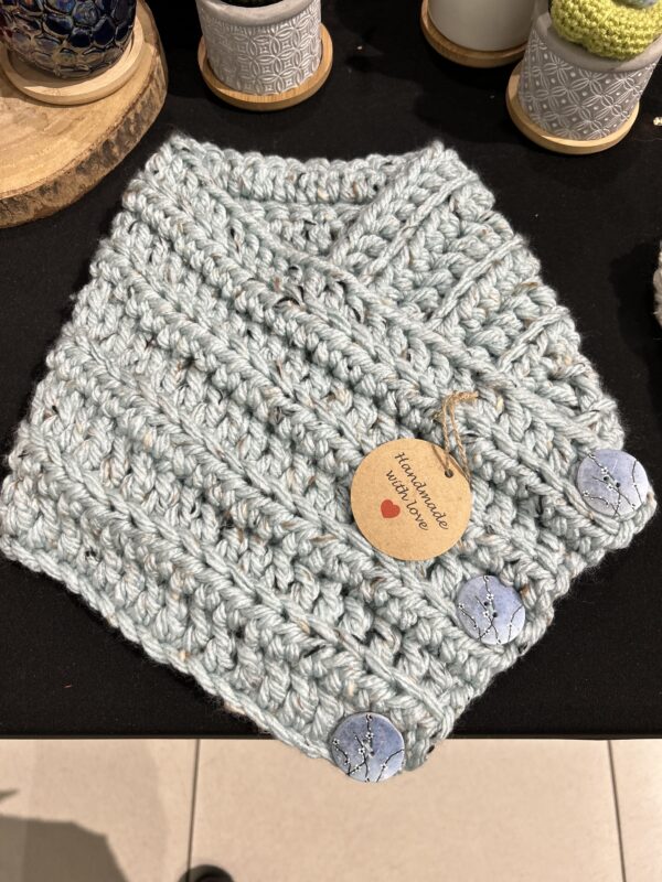 Duck Egg Tweed Cowl