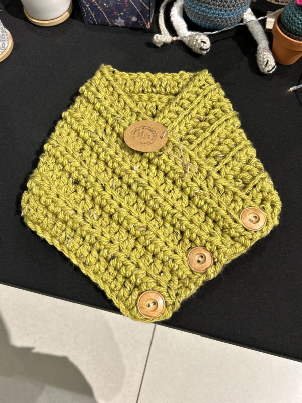 Lime Tweed Cowl