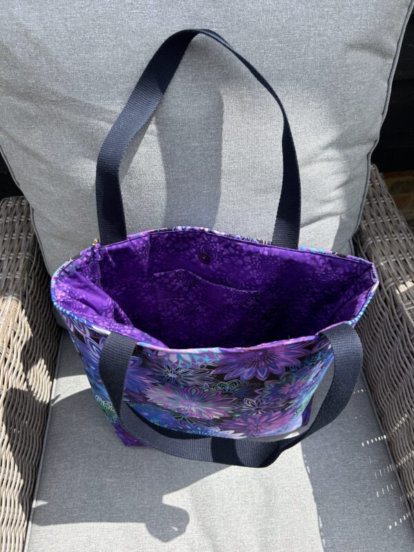 Purple Spike Flower Tote Bag - Image 2