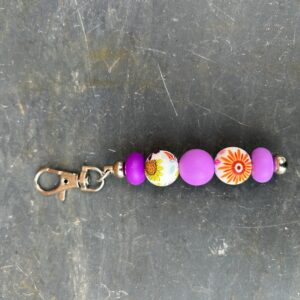 Purple tones keychain