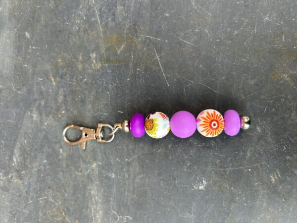 Purple tones keychain