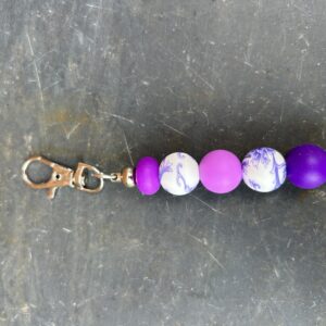 Purple tones key chain