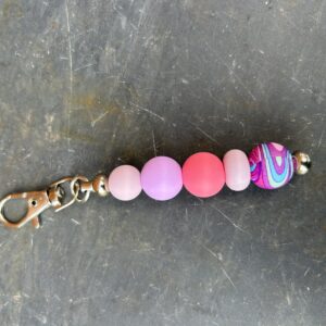 Pink tones keychain
