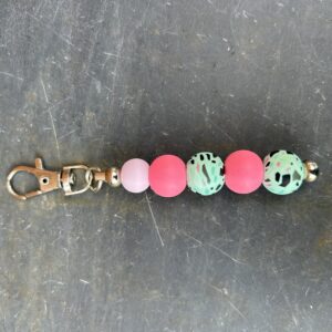 Pinks/green cami keychain