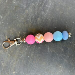 Zigzag keychain