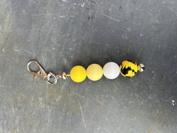Sunflower Yellow Keychain