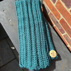 'Teal' chunky scarf