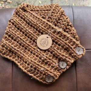 Gingerbread Tweed Cowl