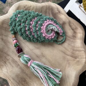 Green/pink/eucalyptus Wind Spinner