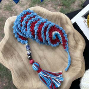 Blue/red/silver Wind Spinner