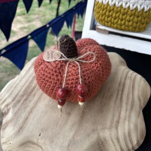 Small red bead pumpkin
