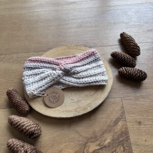 Pink/Mushroom Earwarmer/ Headband