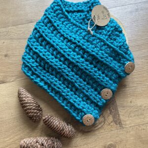 'Teal Clocks' Cowl